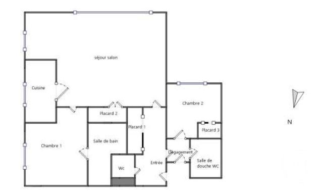 Appartement &agrave; vendre - 3 pi&egrave;ces - 67,52 m2 - Cabourg - 14 - BASSE-NORMANDIE